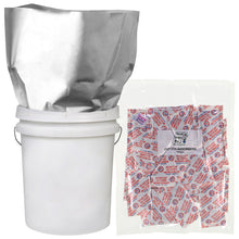 Load image into Gallery viewer, 5-5 GALLON 20x30 Mylar Bags + 5-2000 cc Oxygen Absorbers Long Term Food Storage