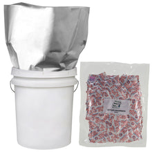 Load image into Gallery viewer, 25-1 GALLON 10x16 Mylar Bags + 25-300 cc Oxygen Absorbers Long Term Food Storage