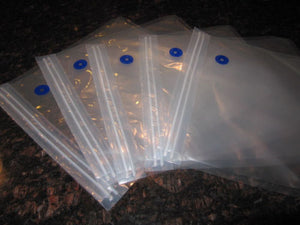 Handy Daily Vacuum Food Sealer with Five Zipper Bags 10" x 11"